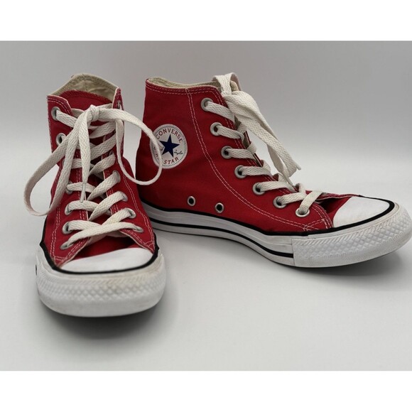 CONVERSE- Red High top Men 4, Women’s 6 - Picture 1 of 11